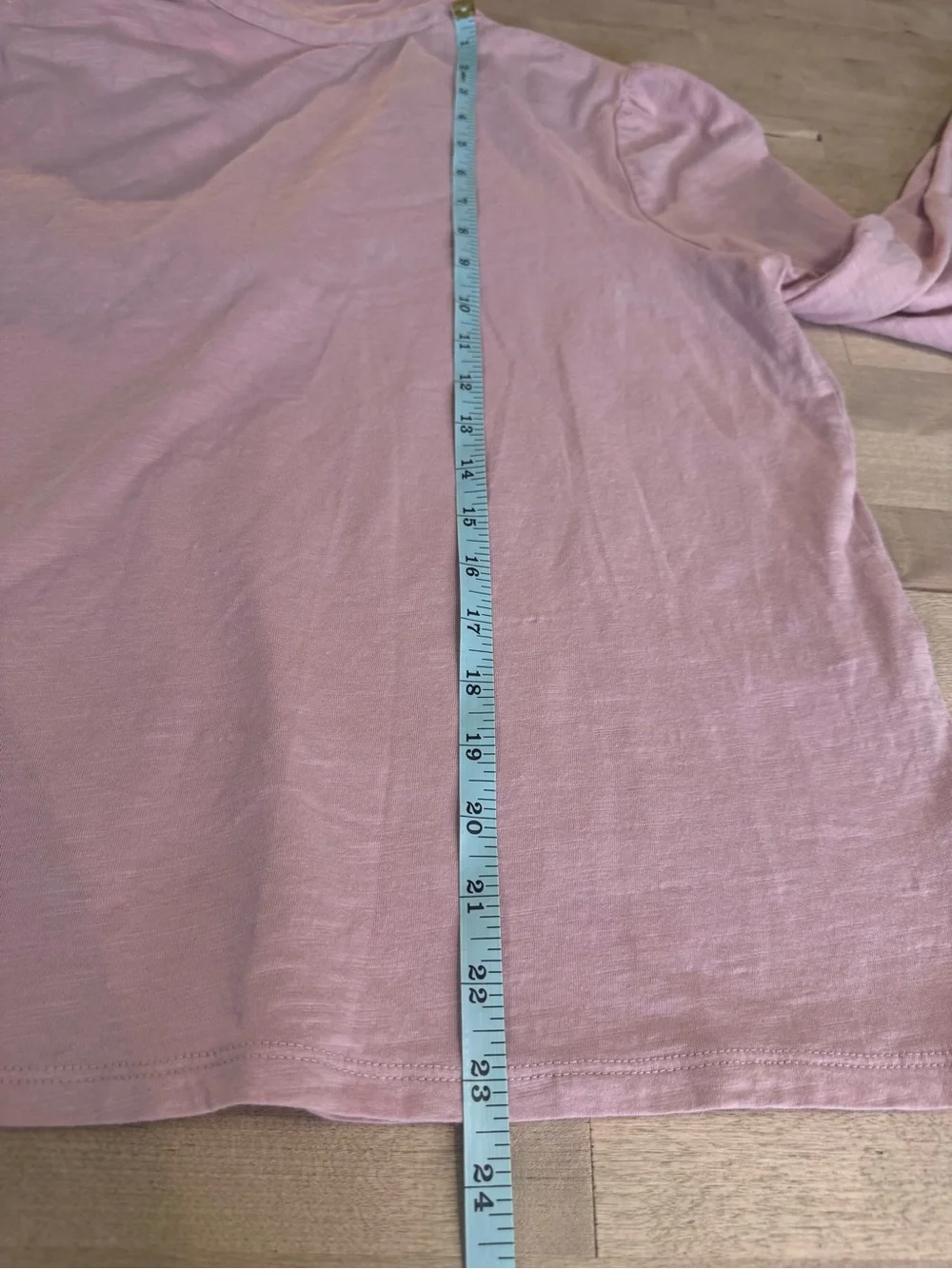 Boden Blush Pink cotton Long-Sleeve V-Neck Top